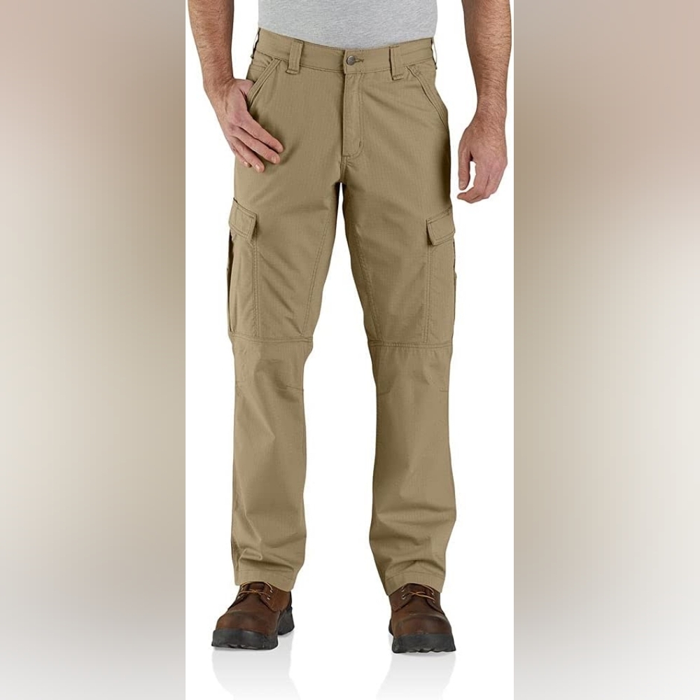 Carhartt Force Relaxed Fit Ripstop Cargo Pants, Tan Color, 38x30